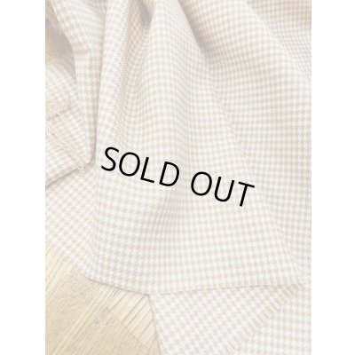 画像5: 生地:千鳥格子柄ウールストレッチ(オレンジベージュ)