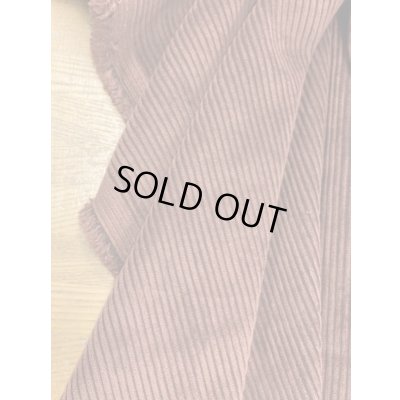 画像6: 生地： ポリエステルコーデュロイ畝 （赤茶）