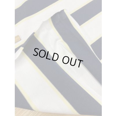 画像3: 生地：太ボーダー柄ニット（白黒クリームイエロー）