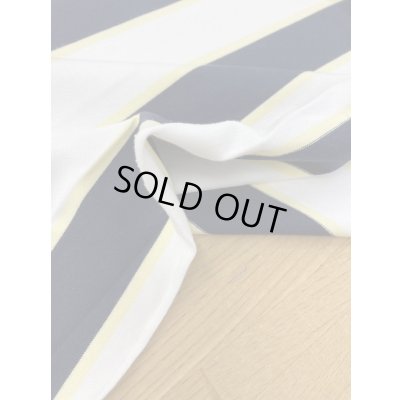 画像5: 生地：太ボーダー柄ニット（白黒クリームイエロー）