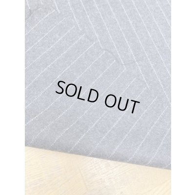 画像3: 生地：ペンシルストライプウール（グレー／白）