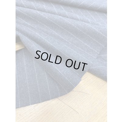 画像4: 生地：ペンシルストライプウール（グレー／白）
