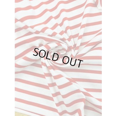 画像6: 生地：ボーダー柄天竺ニット（白／赤）