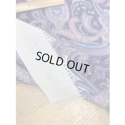 画像5: 生地：ペイズリー柄プリントトリアセテートポリ（紫／ピンク）