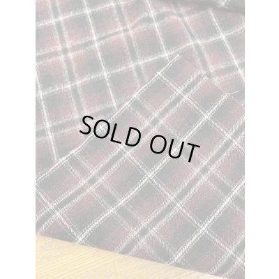 画像3: 生地：チェック柄ポリエステル起毛（ワイン／黒）