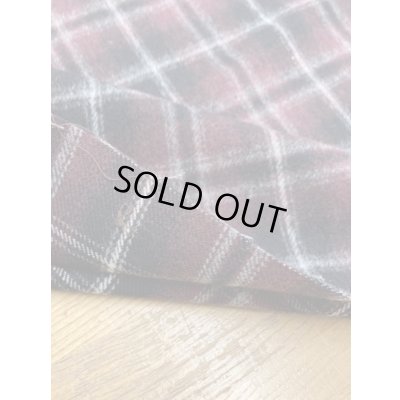 画像4: 生地：チェック柄ポリエステル起毛（ワイン／黒）