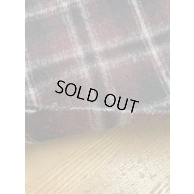 画像5: 生地：チェック柄ポリエステル起毛（ワイン／黒）