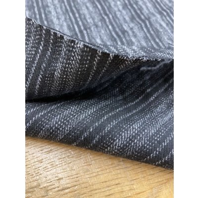画像4: 生地：縦縞ポリエステル（黒／グレー）