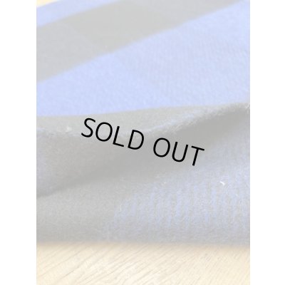 画像4: 生地：ビッグチェック柄ウールシャギー（ブルー／紺）