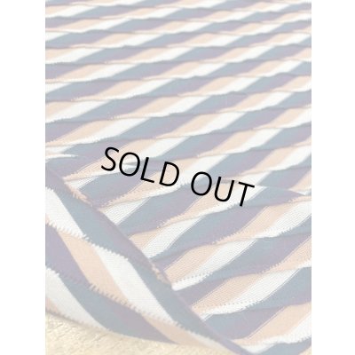 画像5: 生地：綿立体織りボーダー柄天竺ニット（紺茶）