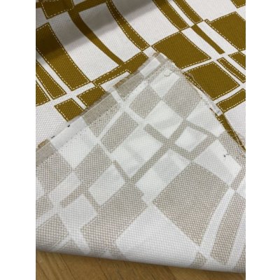 画像4: 生地：綿100％幾何学模様（マスタード）