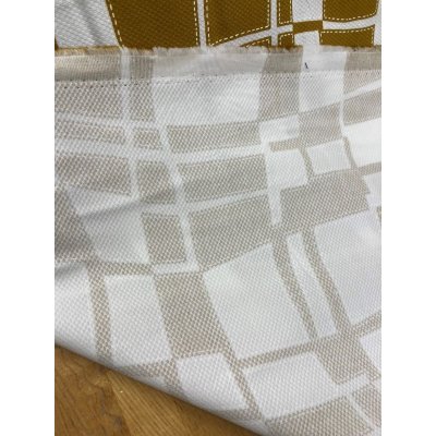 画像7: 生地：綿100％幾何学模様（マスタード）