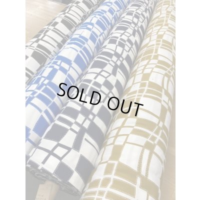 画像8: 生地:綿100%幾何学模様(ブルー)