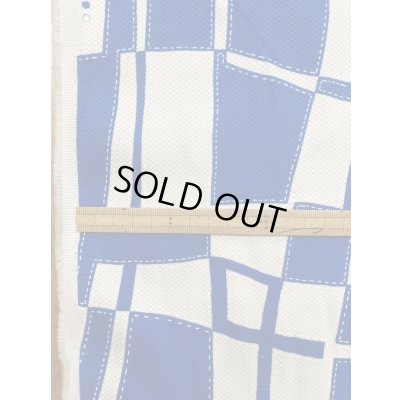 画像3: 生地:綿100%幾何学模様(ブルー)