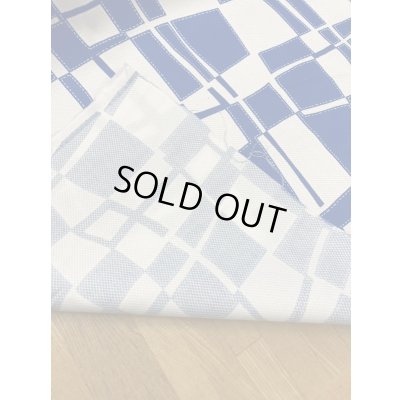 画像4: 生地:綿100%幾何学模様(ブルー)