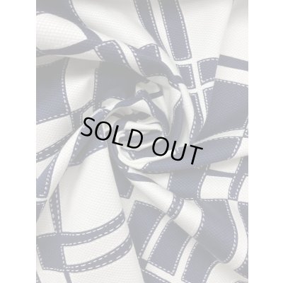 画像4: 生地：綿100％幾何学模様（紺）