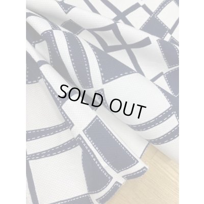 画像5: 生地：綿100％幾何学模様（紺）