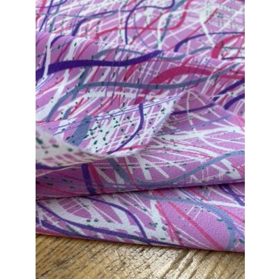 画像4: 生地：ポリ100％らせん模様プリント（ピンク／紫）