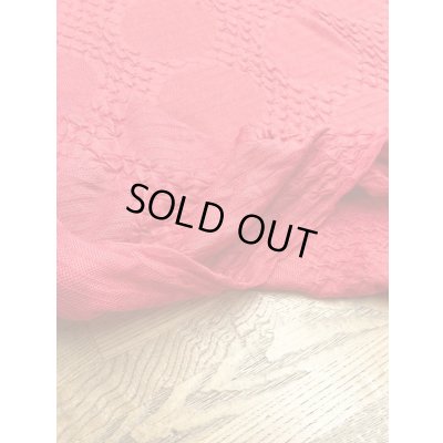 画像4: 生地：綿水玉ジャガードニット（朱色）