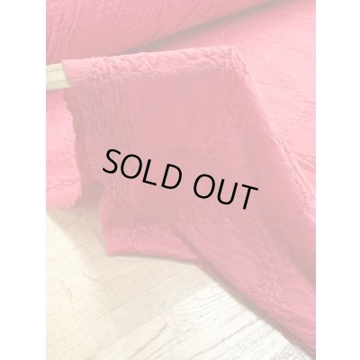 画像5: 生地：綿水玉ジャガードニット（朱色）