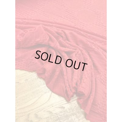 画像6: 生地：綿水玉ジャガードニット（朱色）