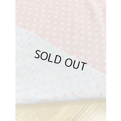 画像4: 生地:ボーダードット柄ダブルガーゼ(ピンク/水色)