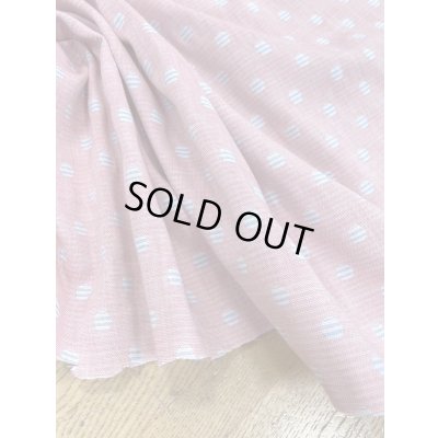 画像6: 生地:ボーダードット柄ダブルガーゼ(ピンク/水色)