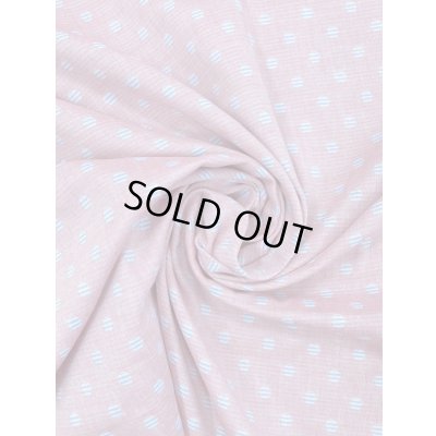 画像7: 生地:ボーダードット柄ダブルガーゼ(ピンク/水色)