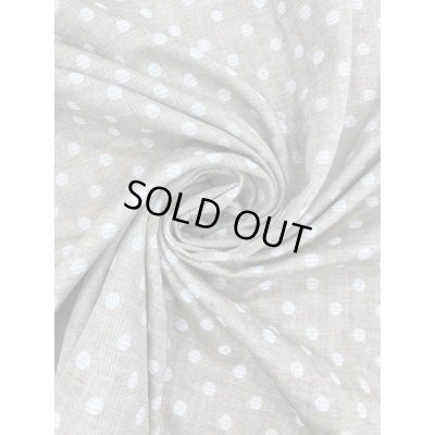 画像7: 生地：ボーダードット柄ダブルガーゼ（茶／水色）