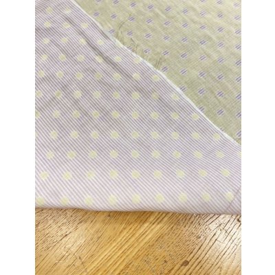 画像4: 生地：ボーダードット柄ダブルガーゼ（レモン/ピンク）