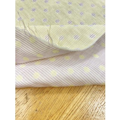 画像5: 生地：ボーダードット柄ダブルガーゼ（レモン/ピンク）