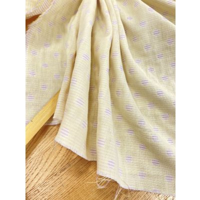 画像6: 生地：ボーダードット柄ダブルガーゼ（レモン/ピンク）