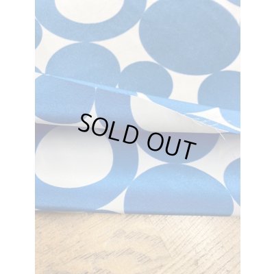 画像4: 生地：大きな水玉柄ポリエステルデシン（ブルー／白）