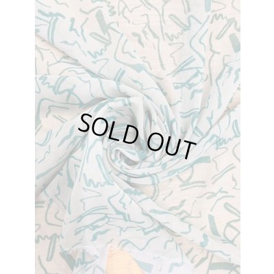 画像6: 生地：ポリエステルプリントジョーゼット（薄緑／緑）