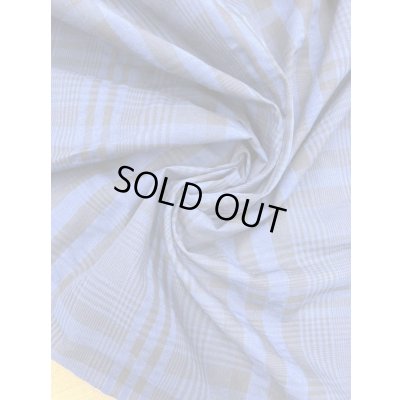 画像7: 生地：チェック柄綿100％リップル加工（紺／濃紺）