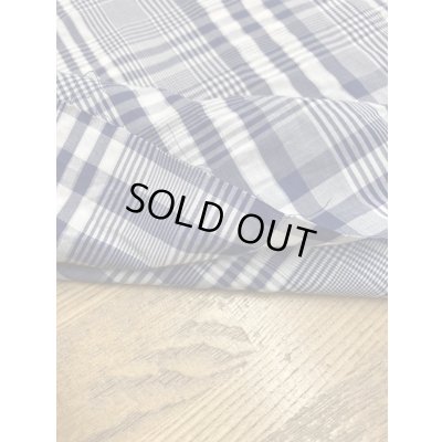 画像4: 生地：チェック柄綿100％リップル加工（白／紺）