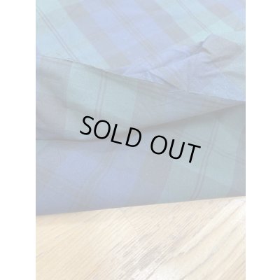 画像4: 生地：ブラックウォッチ柄綿100％リップル加工（グリーン）