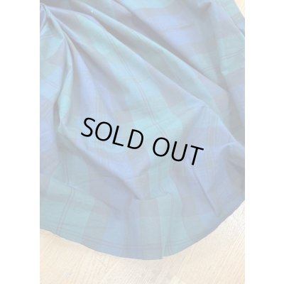 画像5: 生地：ブラックウォッチ柄綿100％リップル加工（グリーン）