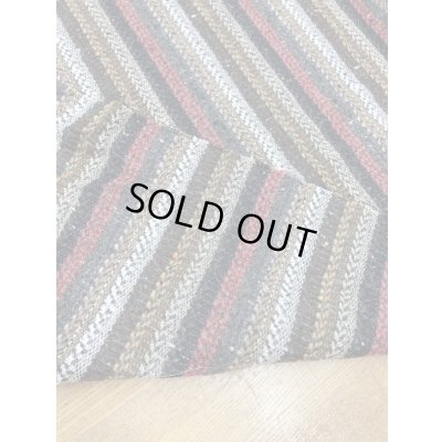 画像5: 生地：ネイティブ柄ストライプネップ入りウールポリエステル（赤茶系）