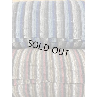 画像7: 生地：ネイティブ柄ストライプネップ入りウールポリエステル（ブルーグレー系）