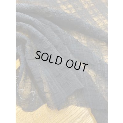 画像4: 生地：チェック柄ポリエステルレーヨン綿リップル加工（黒）