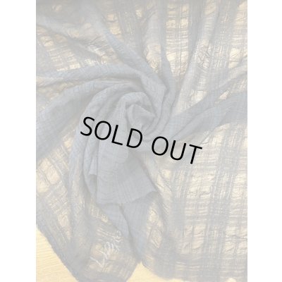 画像5: 生地：チェック柄ポリエステルレーヨン綿リップル加工（黒）