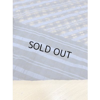 画像3: 生地：チェック柄ポリエステルレーヨン綿リップル加工（紺）