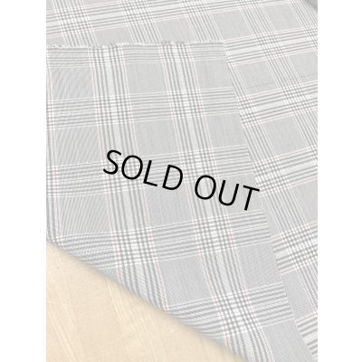 画像4: 生地：チェック柄ポリエステルウールストレッチ（グレー／紺／赤）