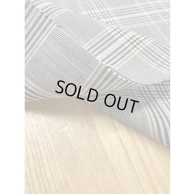 画像5: 生地：チェック柄ポリエステルウールストレッチ（グレー／紺／赤）