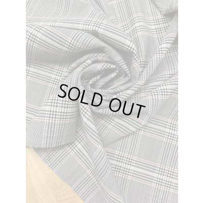 画像7: 生地：チェック柄ポリエステルウールストレッチ（グレー／紺／赤）