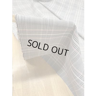 画像8: 生地：チェック柄ポリエステルウールストレッチ（グレー／紺／赤）