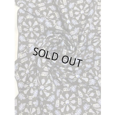 画像5: 生地：家葉っぱ柄ポリエステル100％（紺）