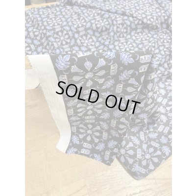 画像6: 生地：家葉っぱ柄ポリエステル100％（紺）