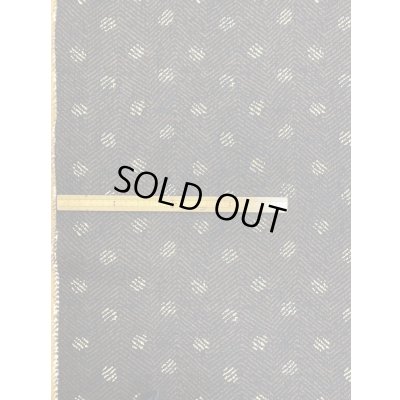 画像1: 生地：ヘリンボーン水玉プリントポリエステル（茶／ベージュ）